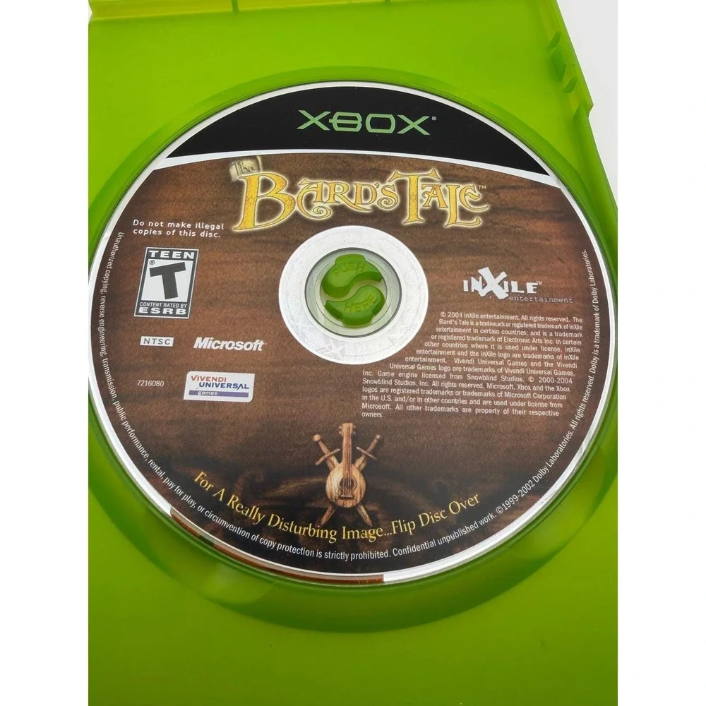 The‎ Bard's Tale Microsoft Xbox 2004 Action RPG InXile Entertainment NTSC T-Teen